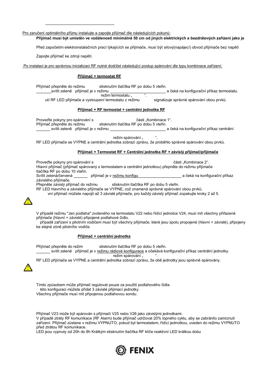 Fenix Watts V23 User Manual | Page 5 / 24