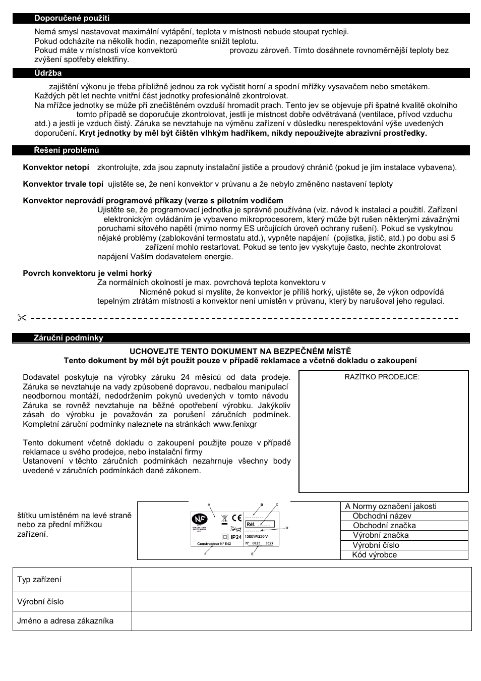 Fenix ECOFLEX TAC User Manual | Page 11 / 14