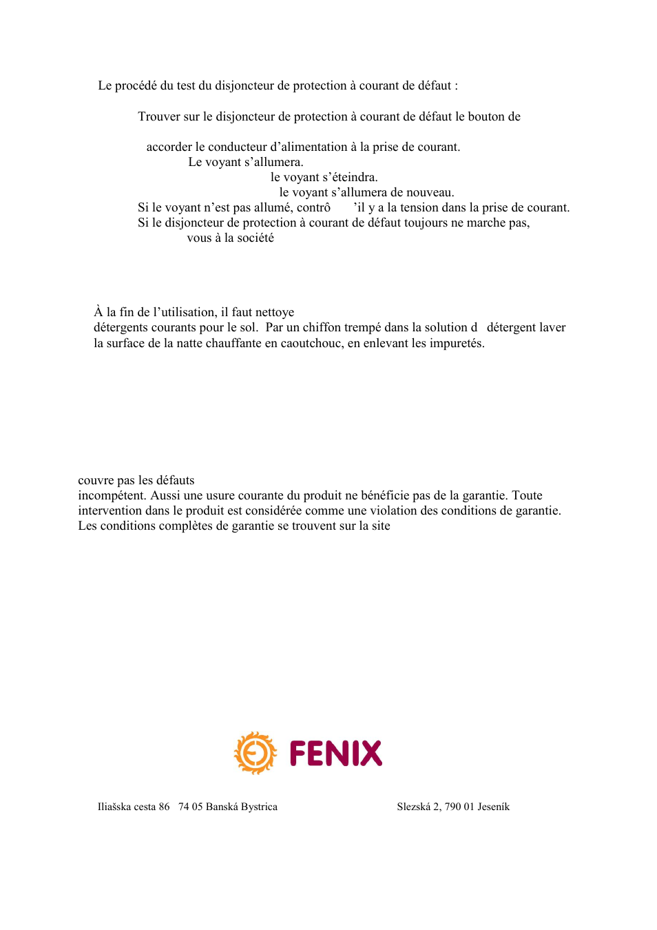 Fenix S-MAT User Manual | Page 20 / 28