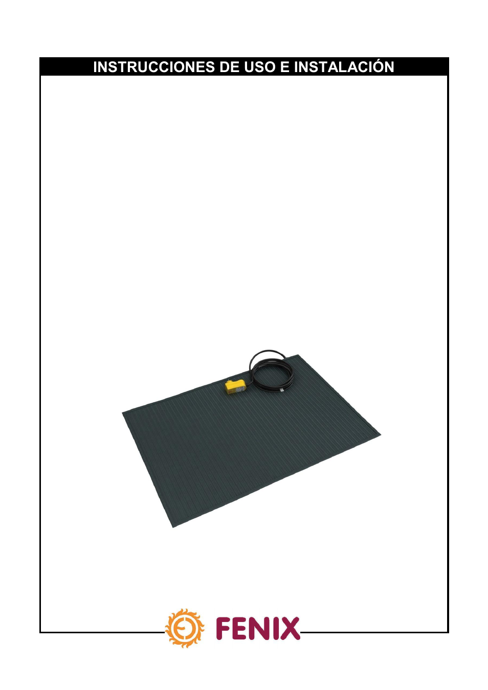 Snow mat es r01, Manta calefactora de goma s-mat | Fenix S-MAT User Manual | Page 21 / 28