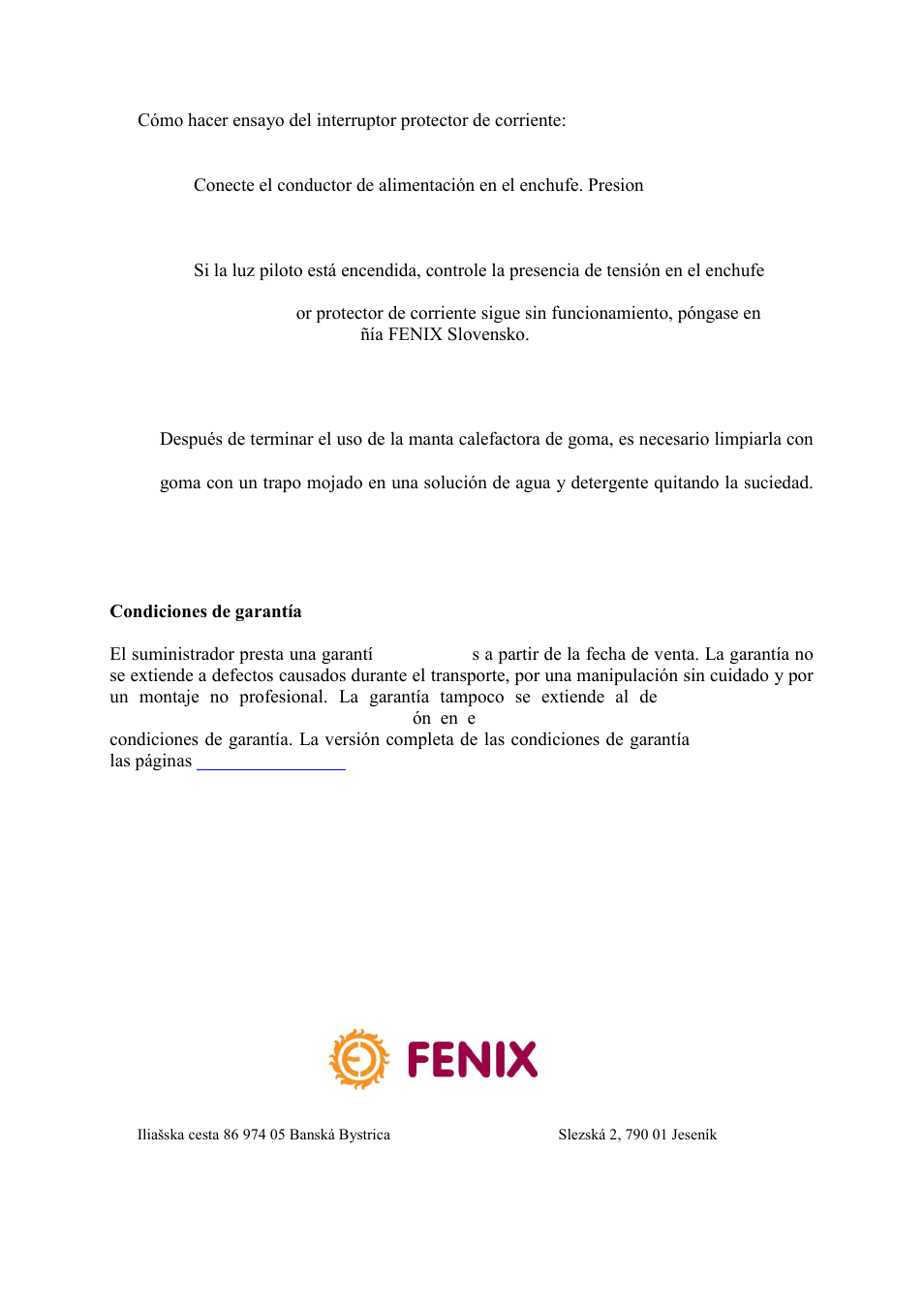 Fenix S-MAT User Manual | Page 24 / 28