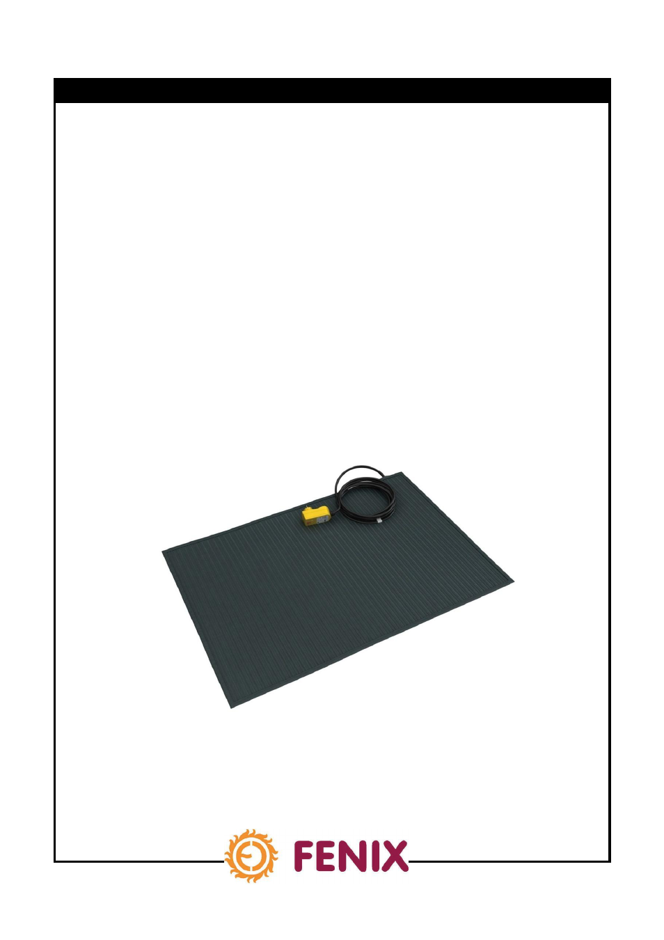 Snow mat en r01, Rubber heated mat s-mat | Fenix S-MAT User Manual | Page 5 / 28