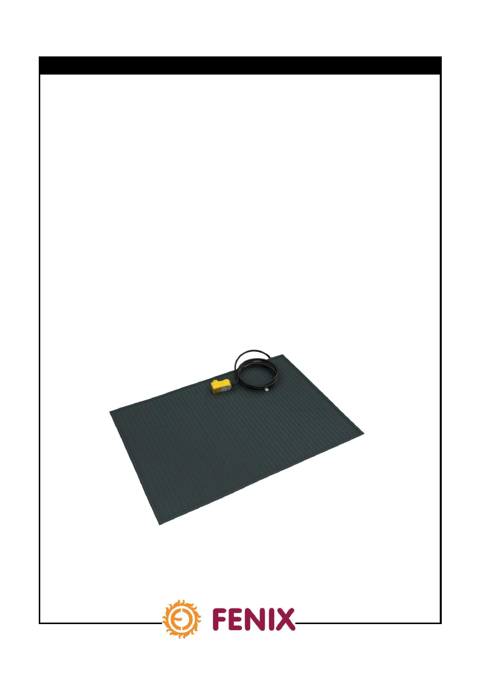 Snow mat de r01, Gummiheizmatte s-mat | Fenix S-MAT User Manual | Page 9 / 28