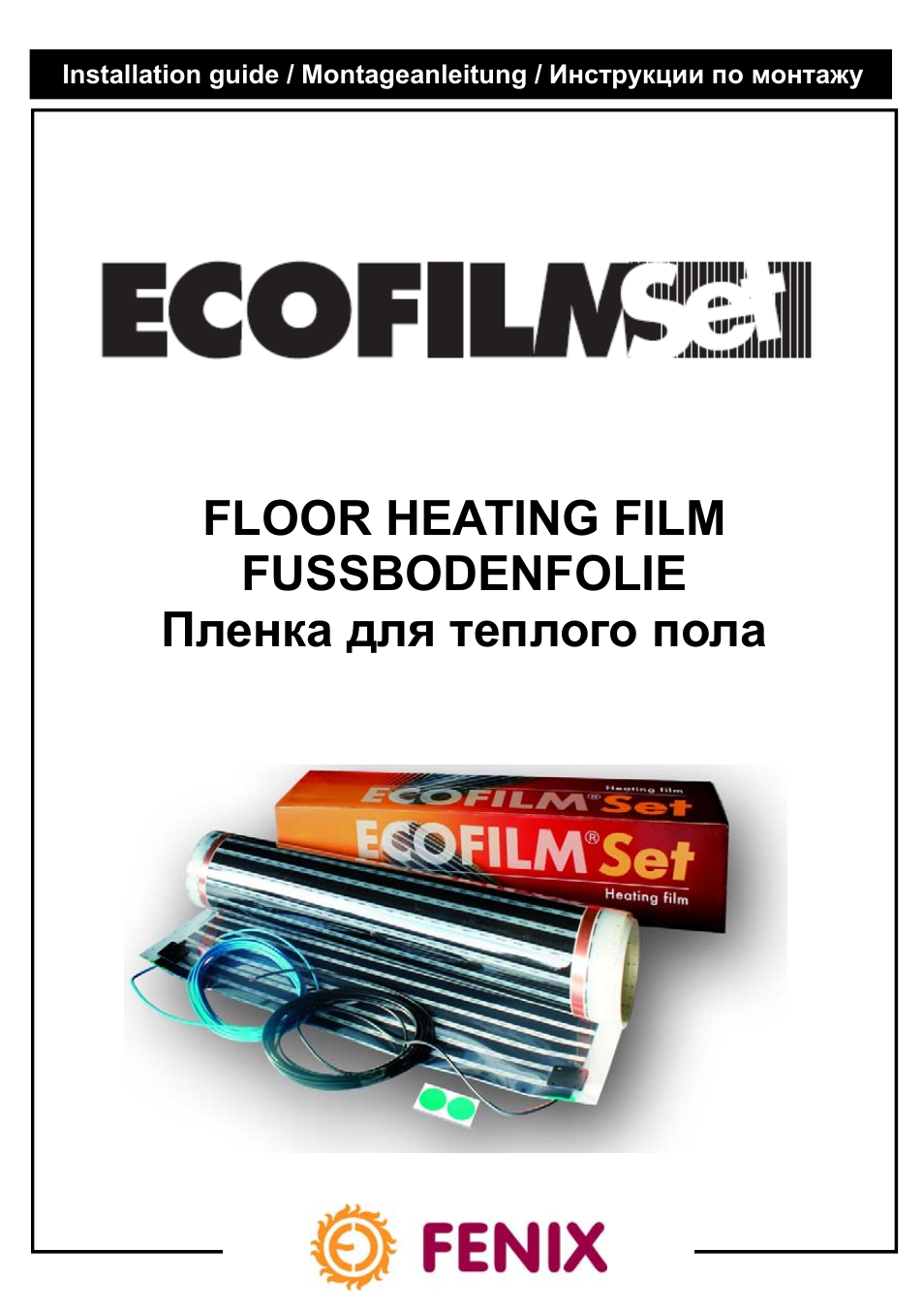 Fenix ECOFILM SET User Manual | 24 pages