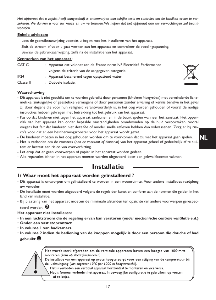 Installatie | Fenix SOLIUS User Manual | Page 17 / 24