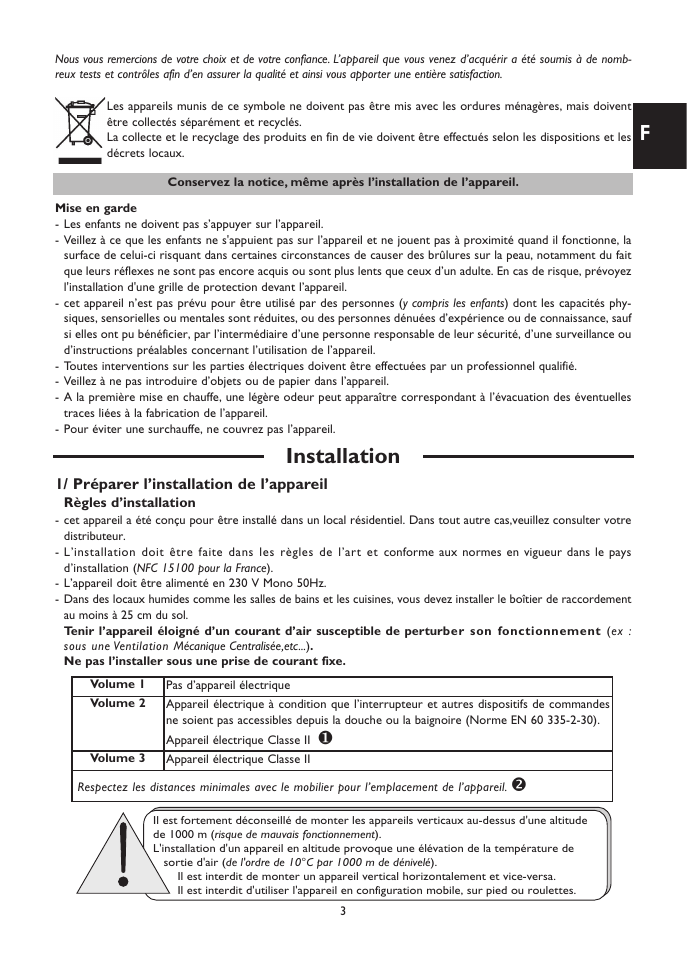Installation | Fenix SOLIUS User Manual | Page 3 / 24