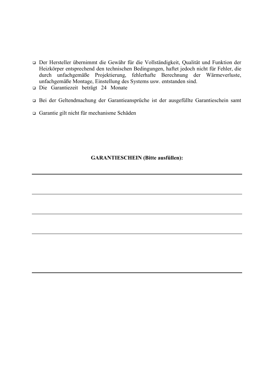 Garantiebestimmungen | Fenix KD-E User Manual | Page 7 / 8
