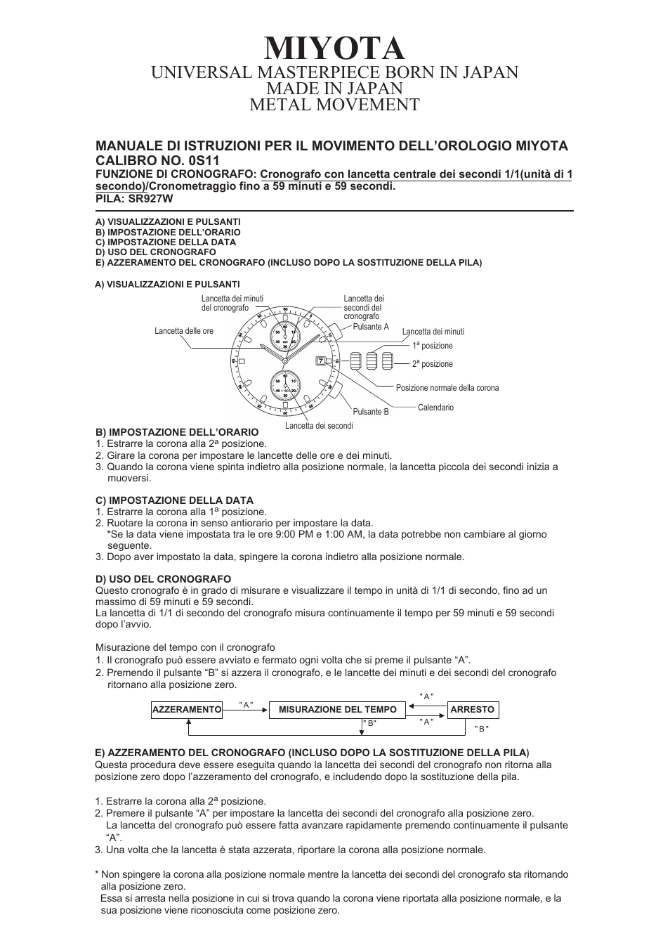 0s11_i.pdf, Miyota | FESTINA 0S11 User Manual | Page 6 / 9