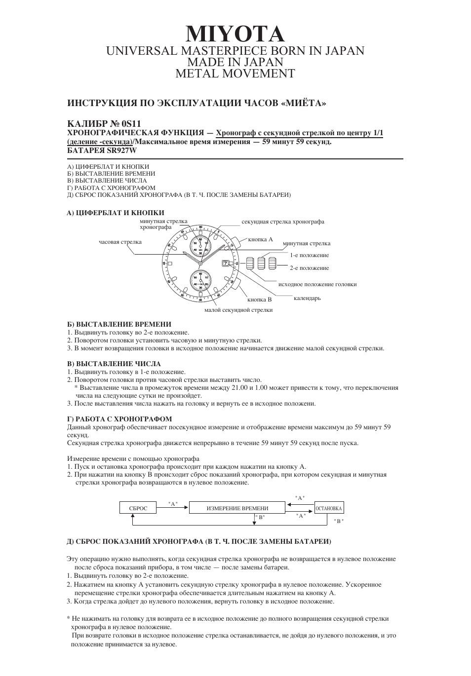 0s11_r.pdf, Miyota | FESTINA 0S11 User Manual | Page 9 / 9