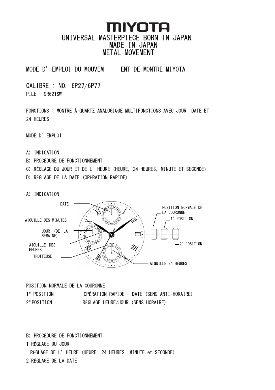 Fr_6p27.pdf | FESTINA 6P27 User Manual | Page 6 / 21