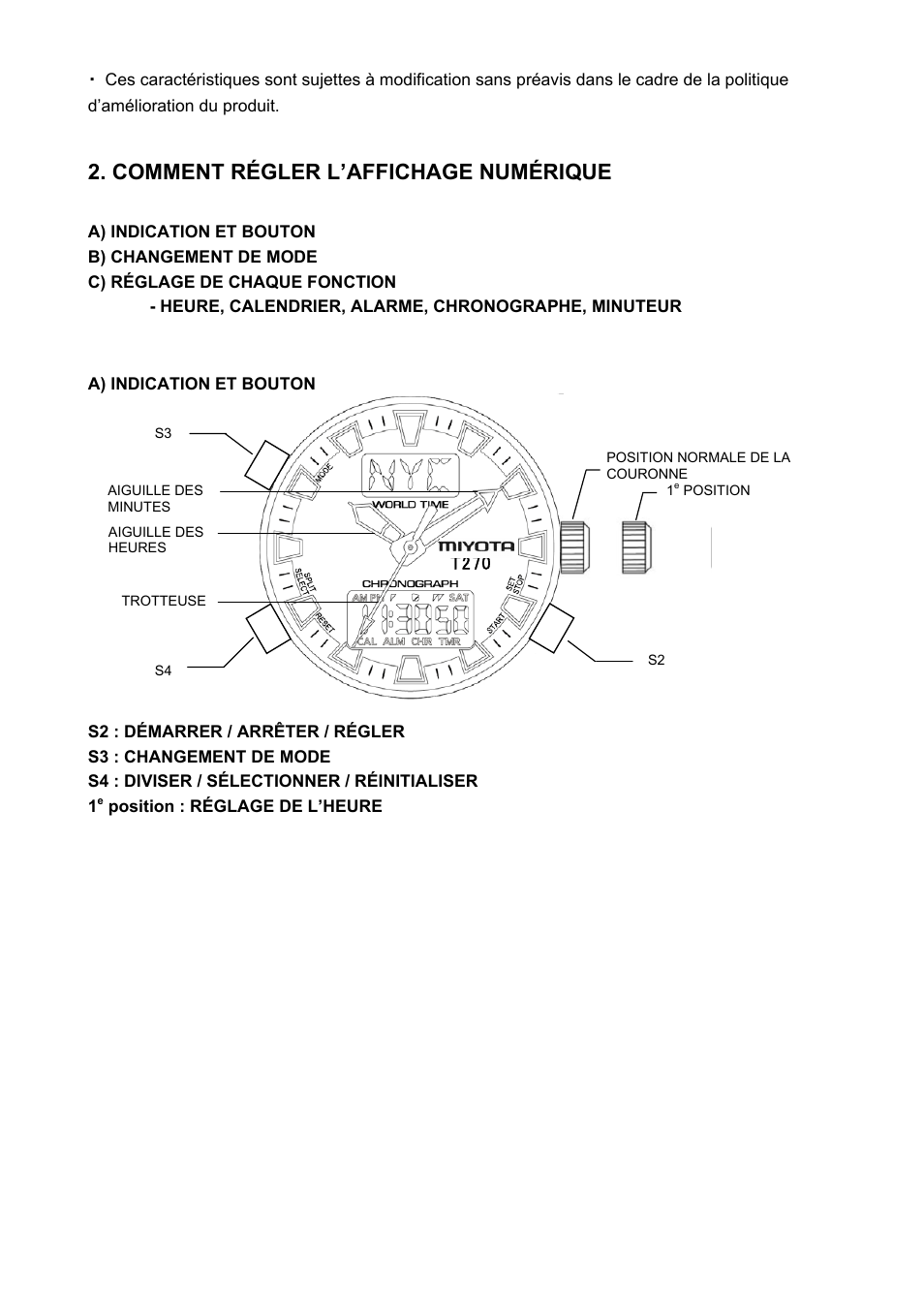 Comment régler l’affichage numérique, T270 | FESTINA T270 User Manual | Page 22 / 80