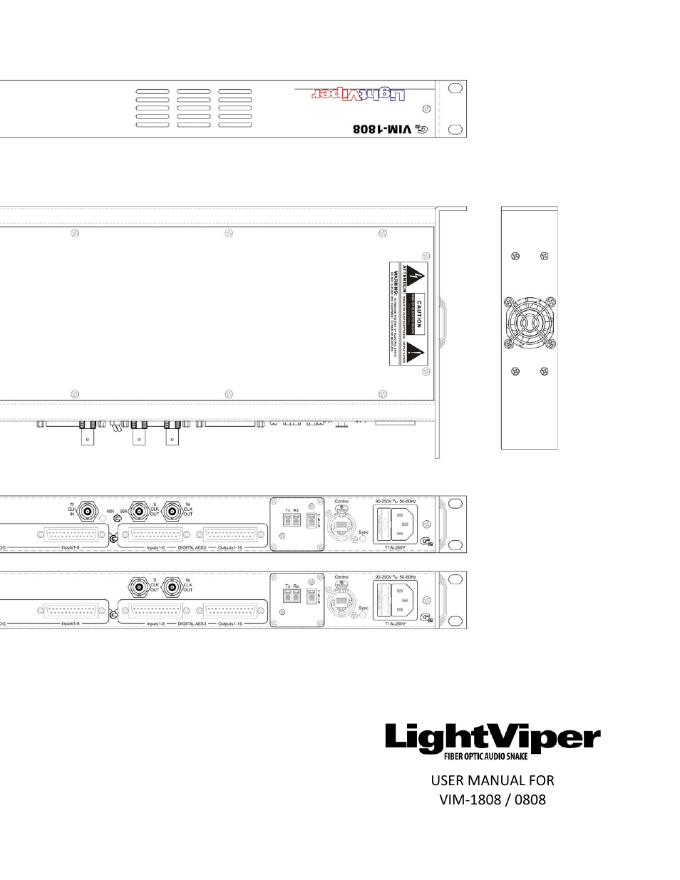 FiberPlex VIM-0808 User Manual | 21 pages