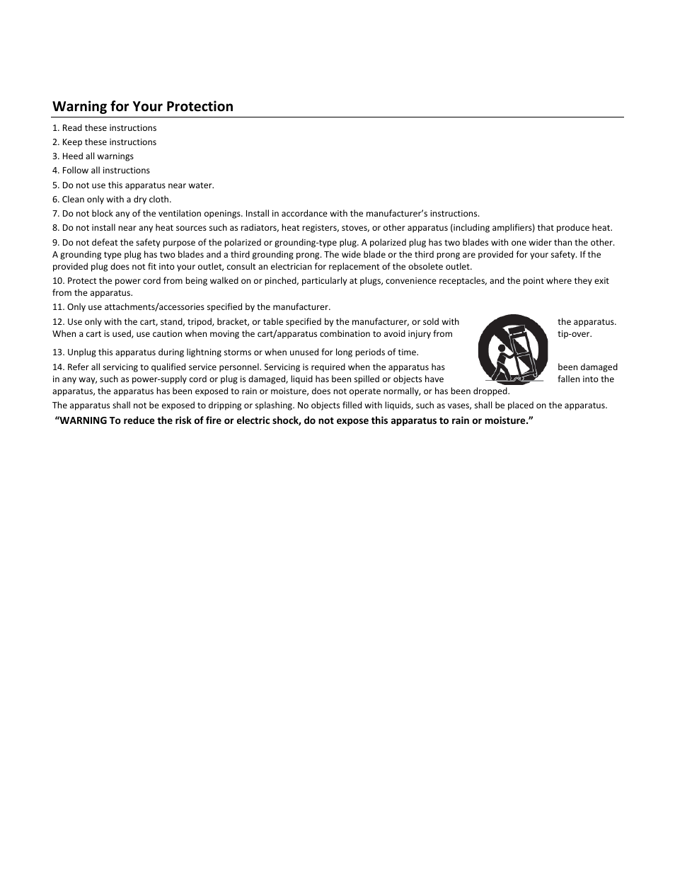 Warning for your protection | FiberPlex EF2 User Manual | Page 3 / 18