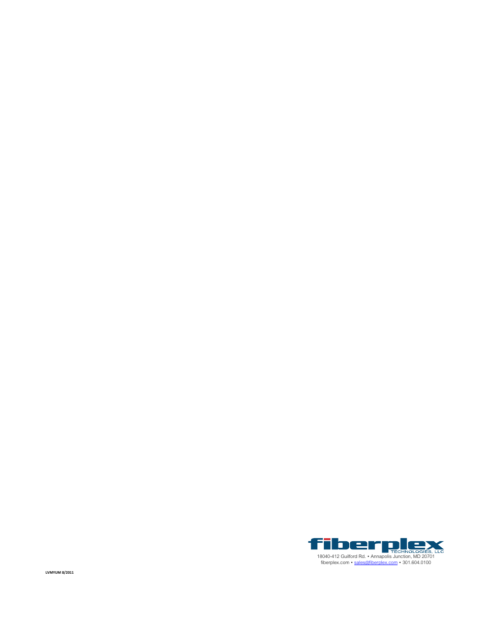 FiberPlex VIM-MY32 User Manual | Page 15 / 15