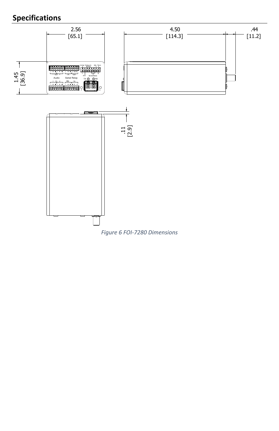 Specifications | FiberPlex TD-7280 User Manual | Page 20 / 24
