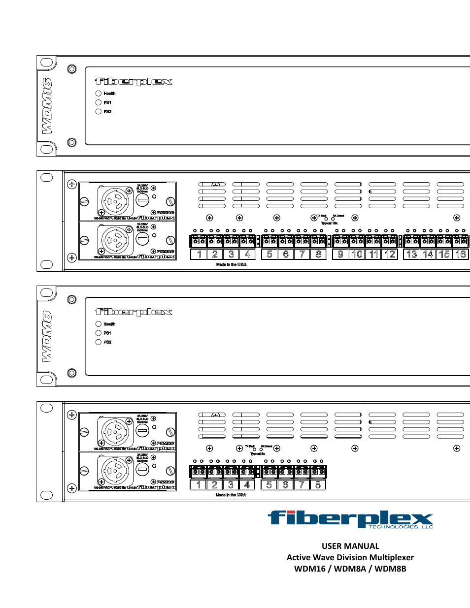 FiberPlex WDM8 User Manual | 24 pages