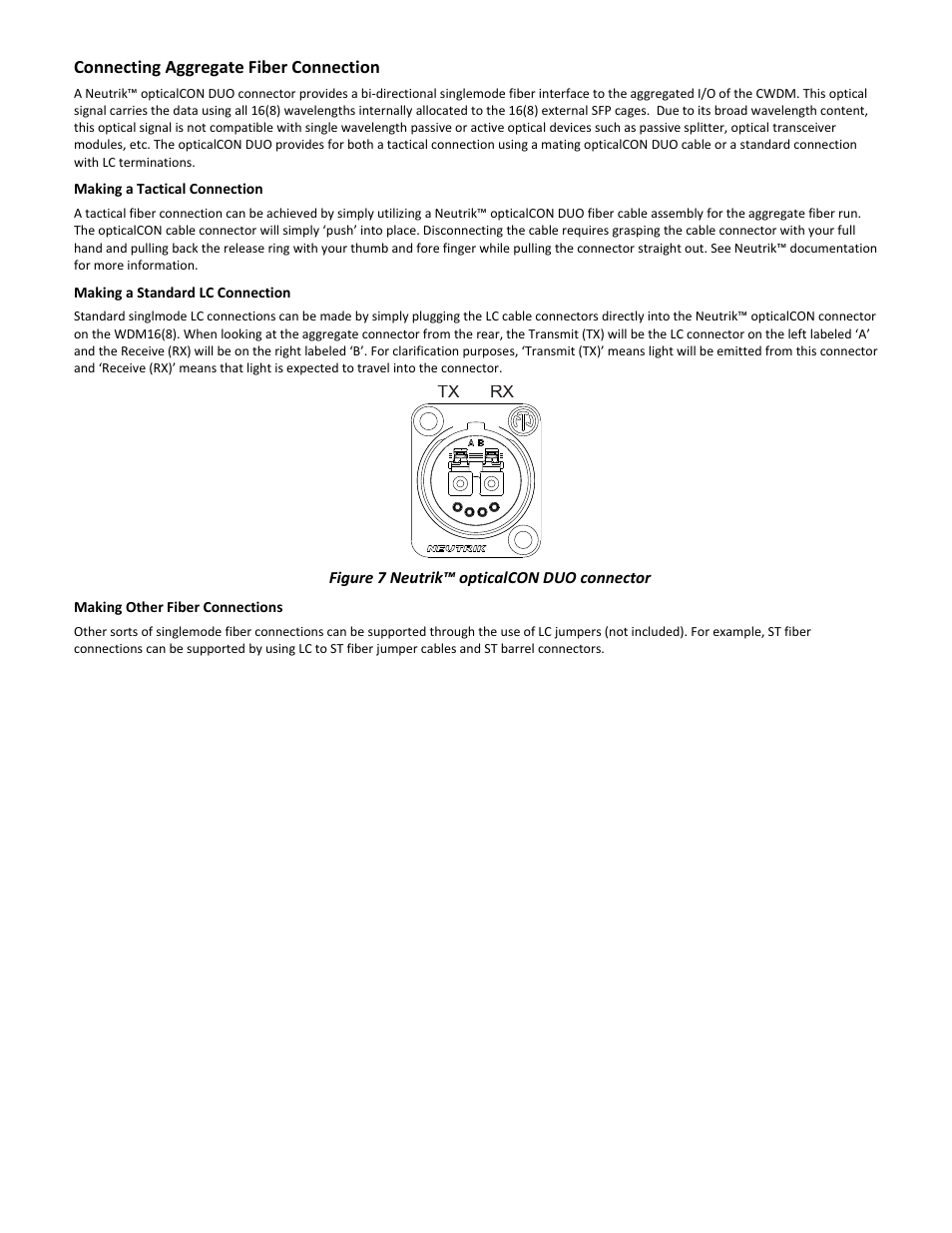 FiberPlex WDM8 User Manual | Page 16 / 24