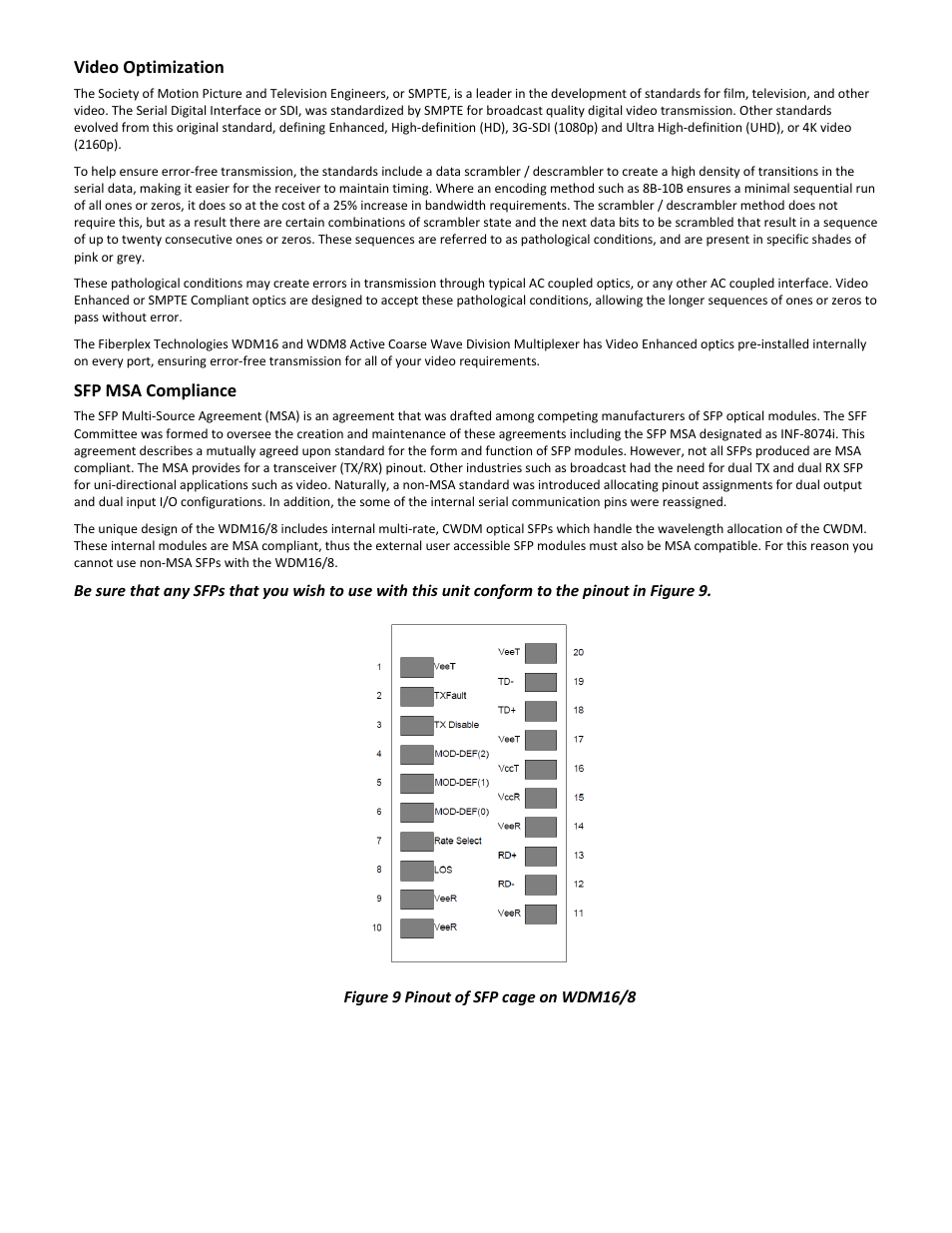 FiberPlex WDM8 User Manual | Page 18 / 24