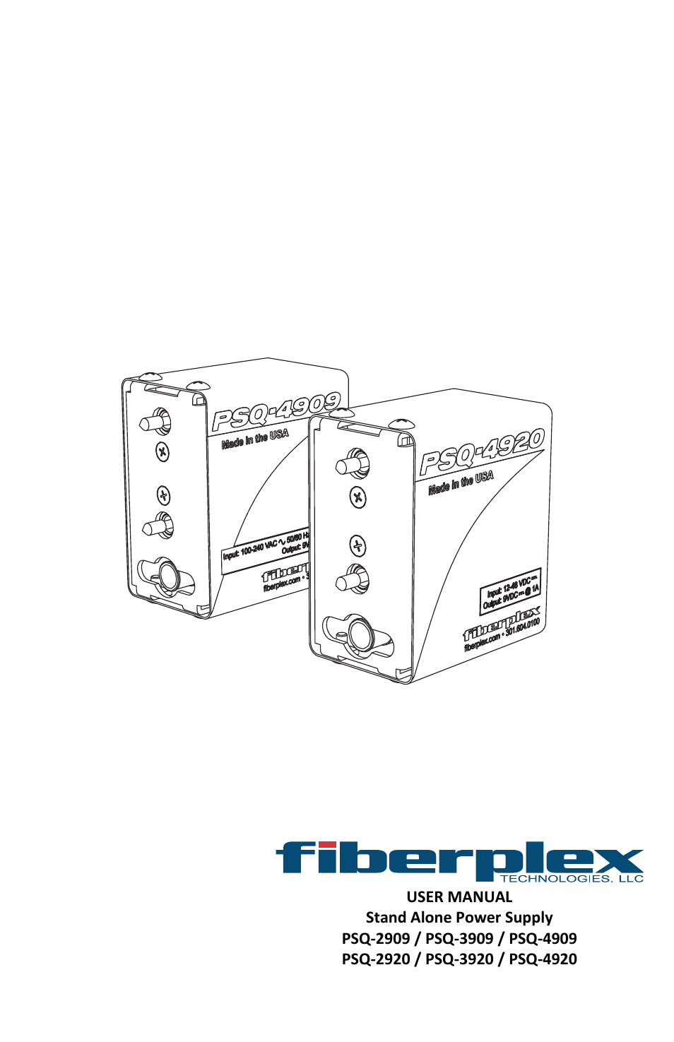 FiberPlex PSQ-2909 User Manual | 8 pages