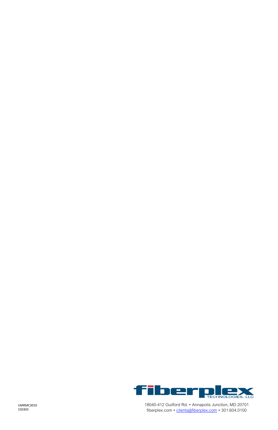 FiberPlex RMC-3101 User Manual | Page 16 / 16