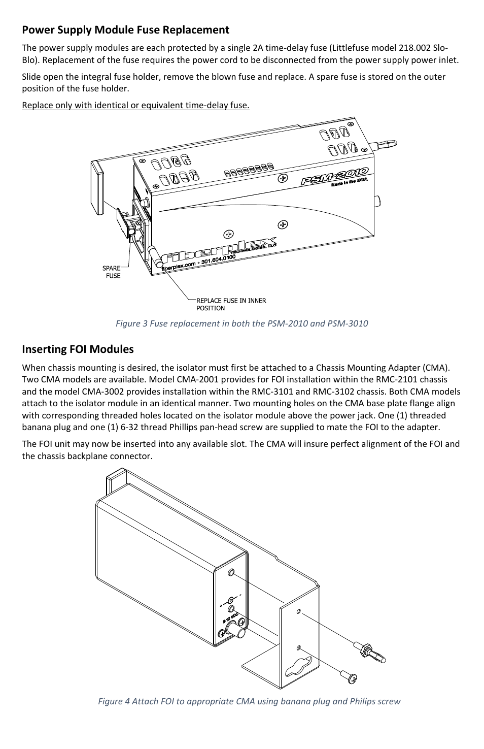FiberPlex RMC-3101 User Manual | Page 6 / 16
