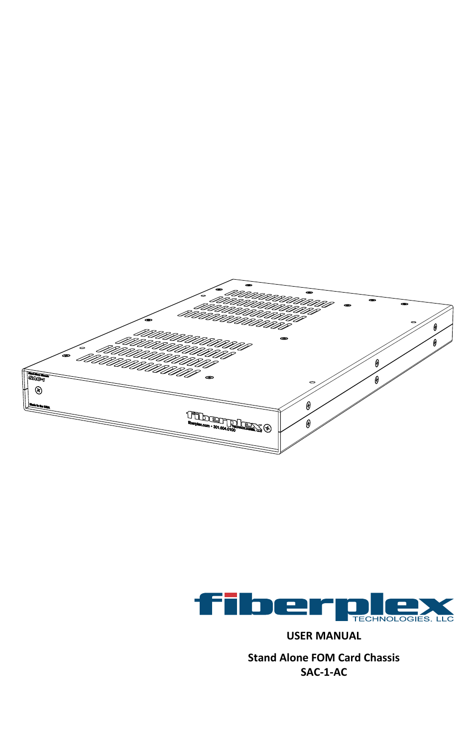 FiberPlex SAC1 User Manual | 12 pages