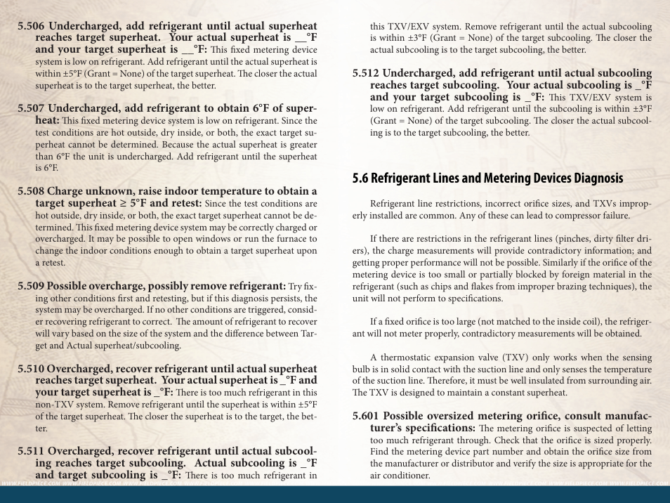 6 refrigerant lines and metering devices diagnosis | Fieldpiece HG3 - Wireless HVAC Guide System Analyzer User Manual | Page 35 / 38