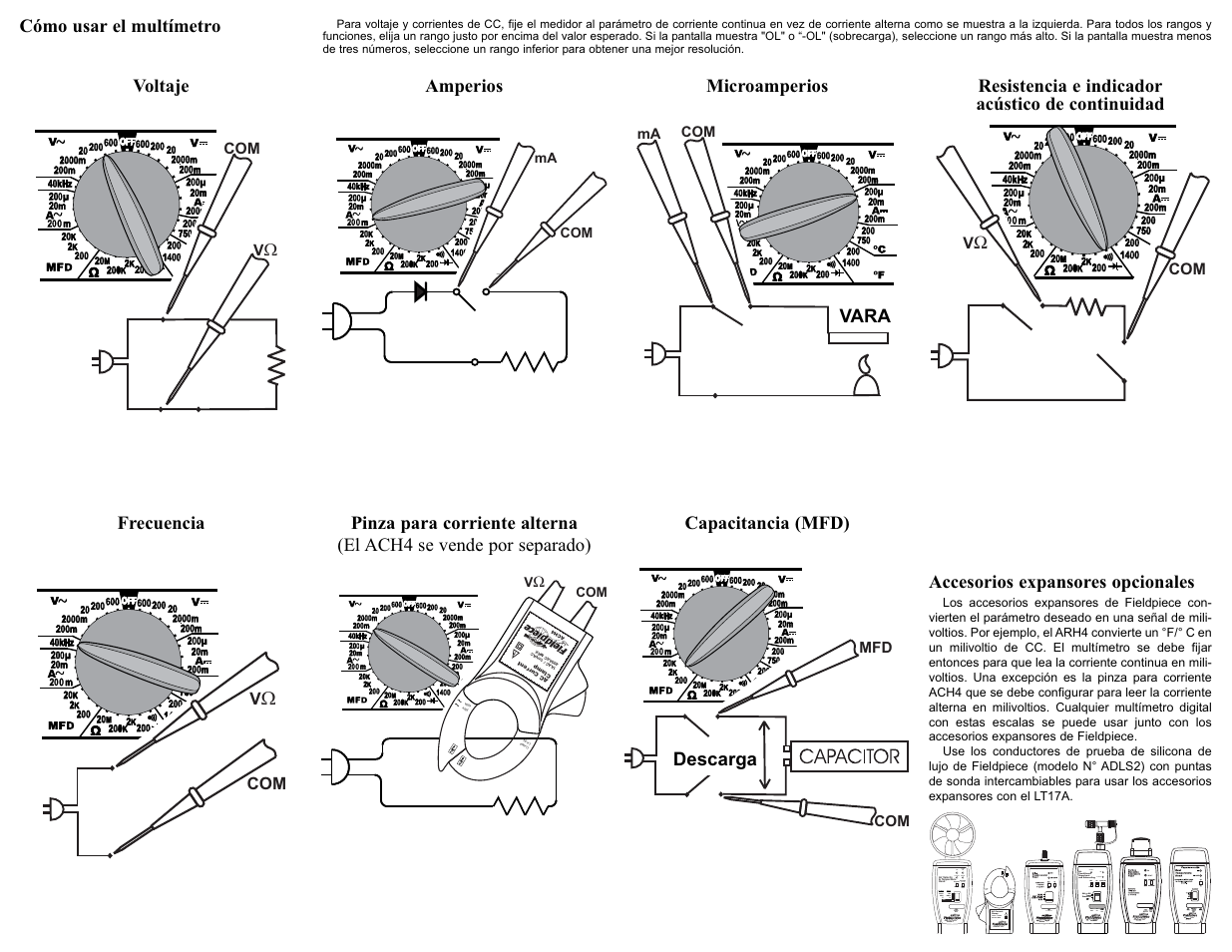 Fieldpiece LT17A MULTÍMETRO DIGITAL User Manual | Page 2 / 2