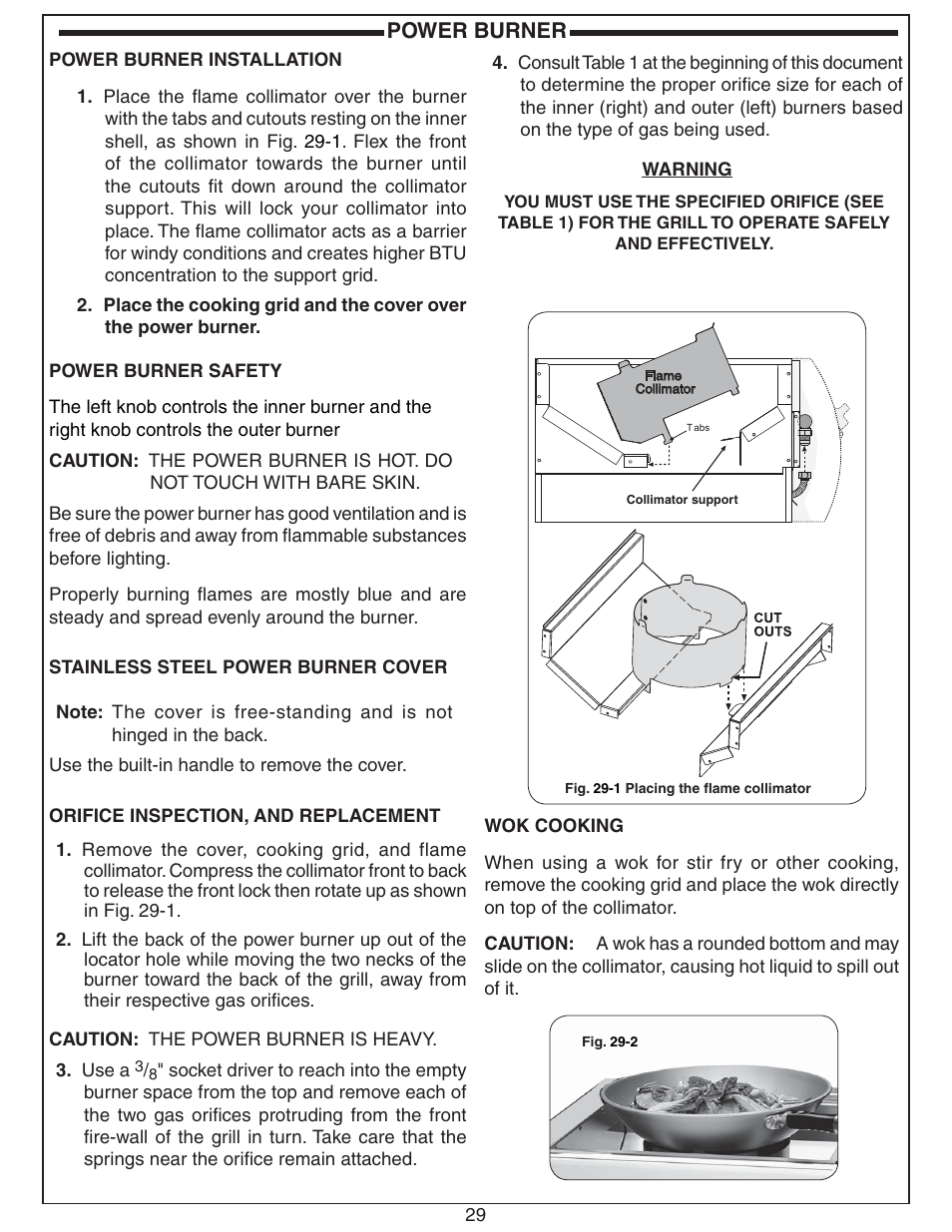 Power burner | Fire Magic Echelon Diamond Stand Alone Grill User Manual | Page 29 / 48