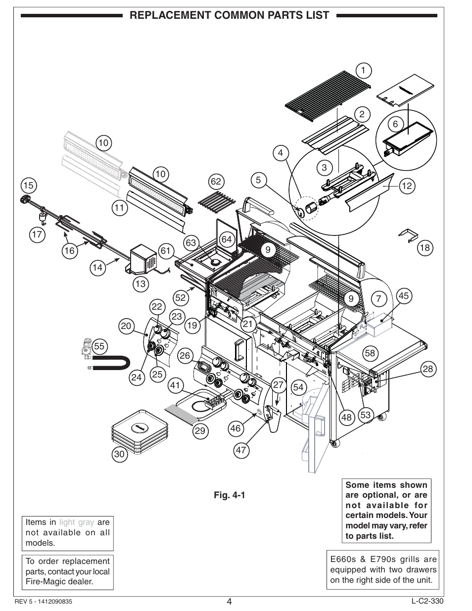 Fire Magic Echelon Diamond Stand Alone Grill User Manual | Page 4 / 48
