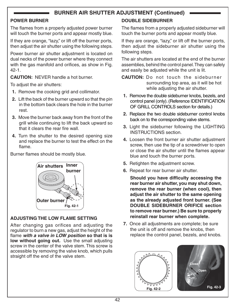 Fire Magic Echelon Diamond Stand Alone Grill User Manual | Page 42 / 48