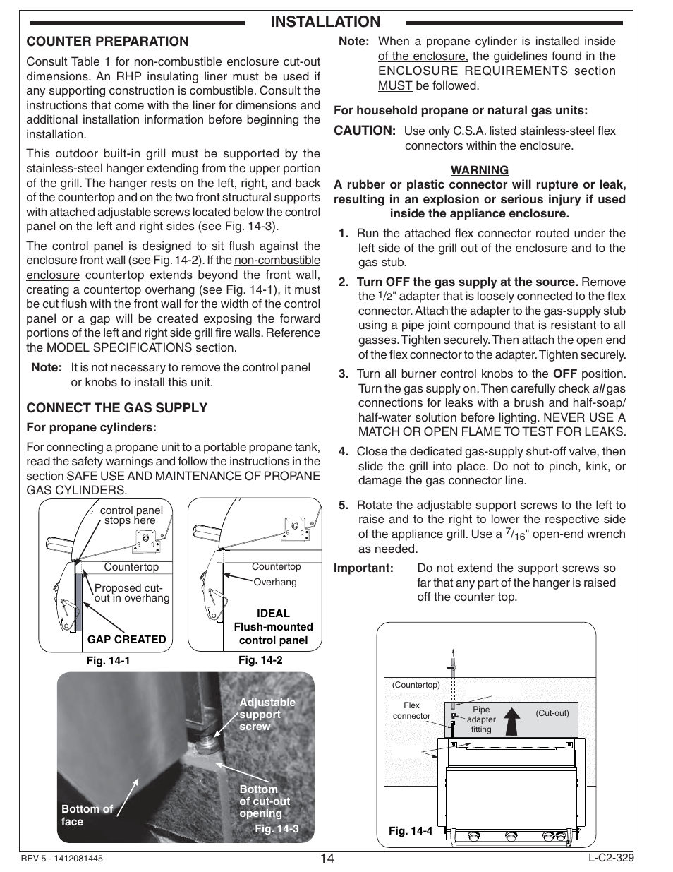 Installation | Fire Magic Echelon Diamond Built-In Grill User Manual | Page 14 / 40