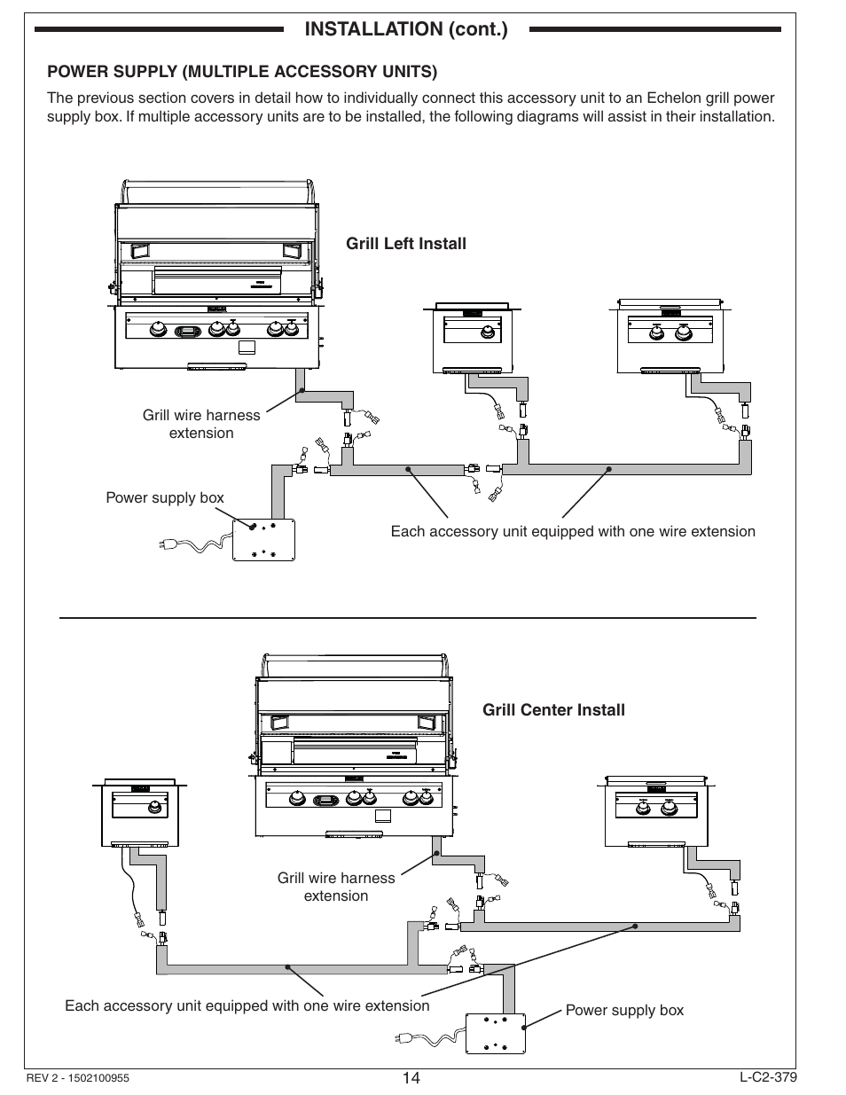 Installation (cont.) | Fire Magic Diamond Double Searing Station 32884-1(P) User Manual | Page 14 / 26