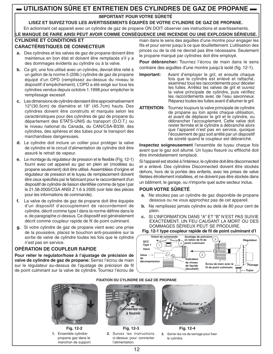 Fire Magic Choice Stand-alone Grill C430s, C540s User Manual | Page 12 / 26