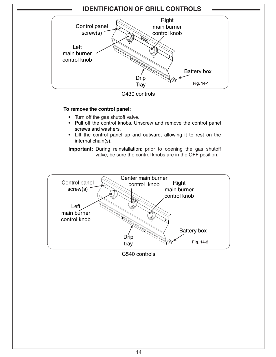 Fire Magic Choice Stand-alone Grill C430s, C540s User Manual | Page 14 / 26
