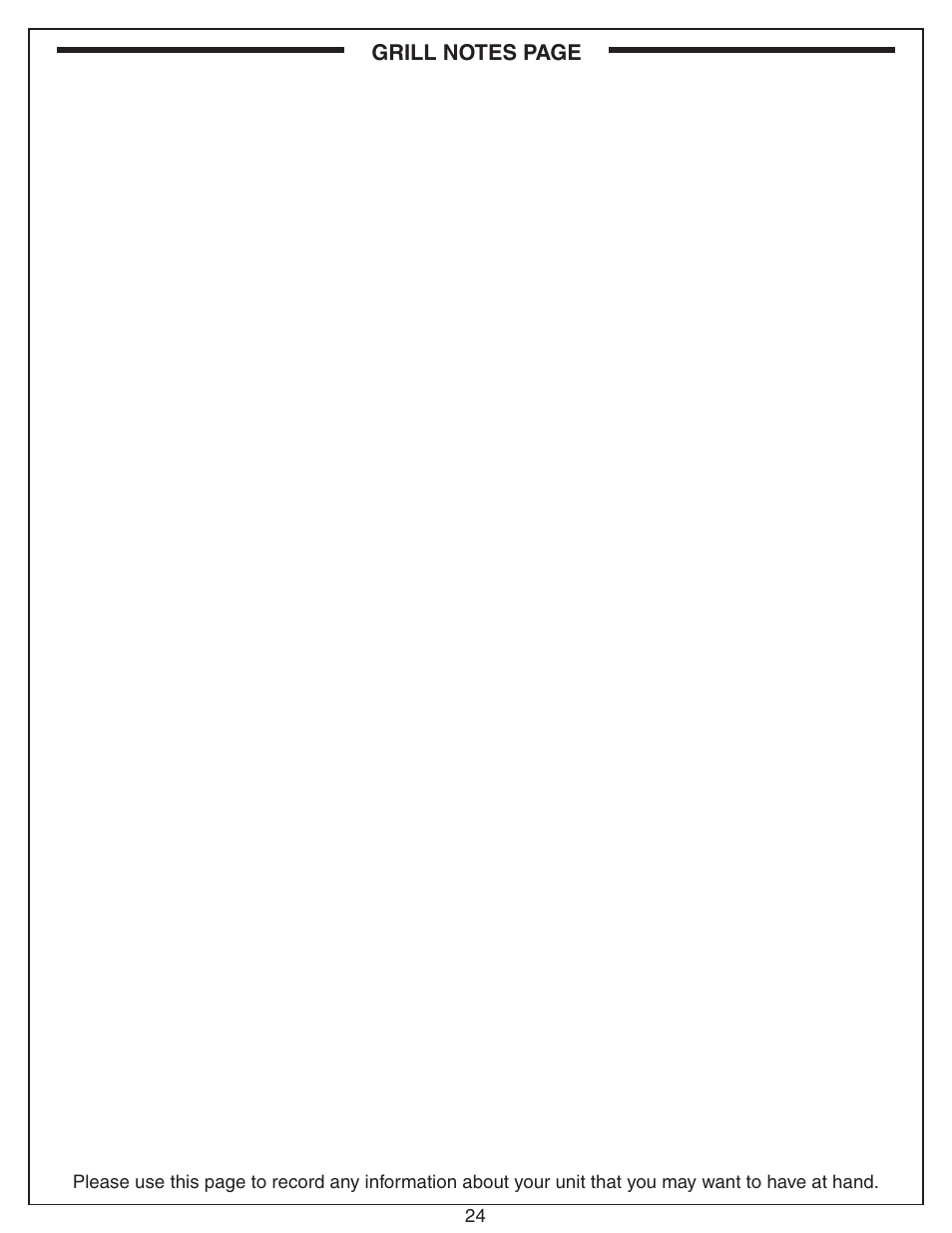 Fire Magic Choice Stand-alone Grill C430s, C540s User Manual | Page 24 / 26