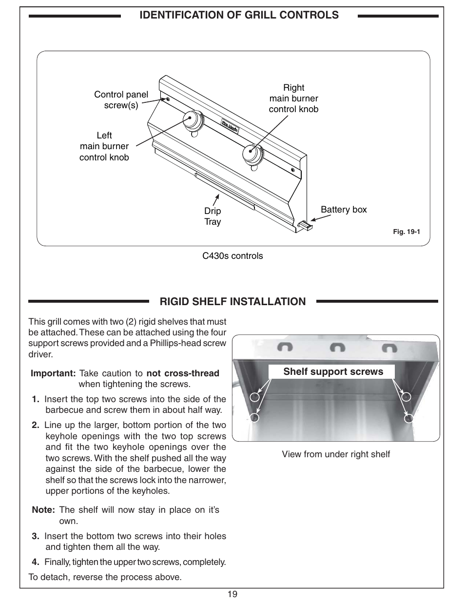 Fire Magic Choice Post Grills C430s User Manual | Page 19 / 30