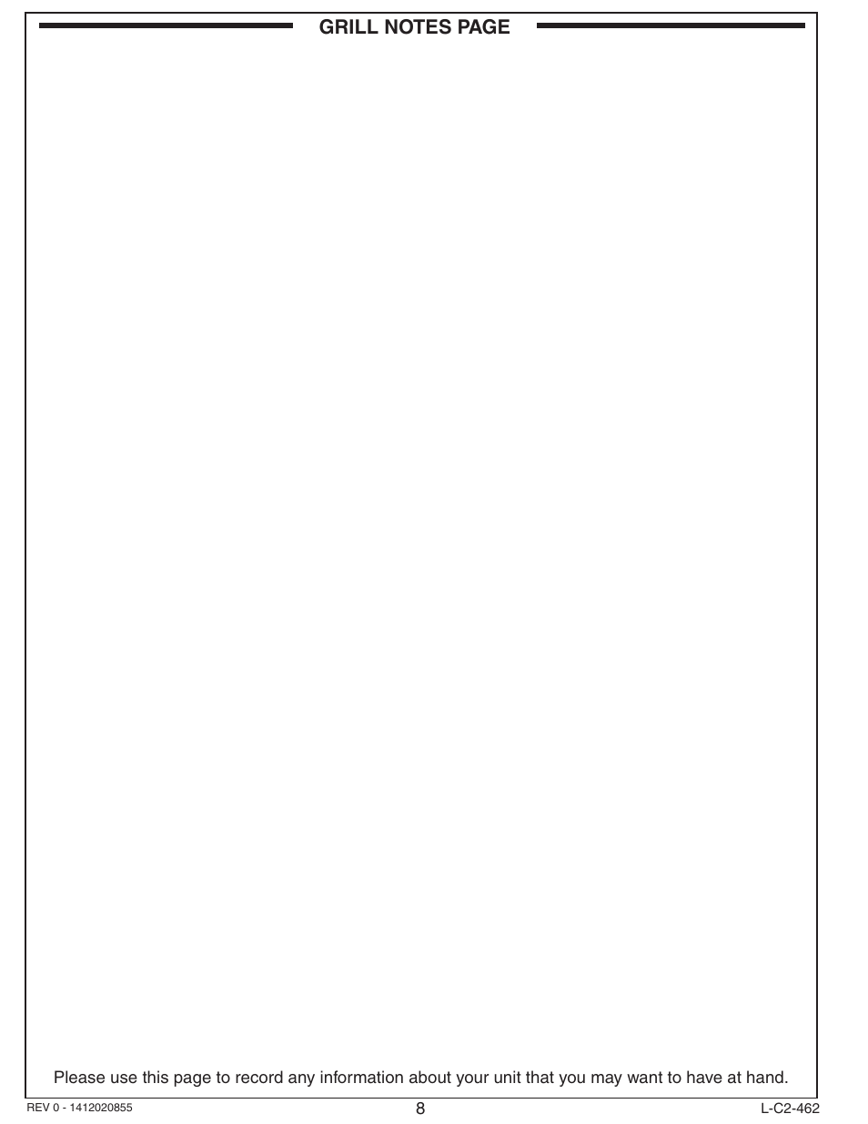 Fire Magic Choice Post Grills C430s User Manual | Page 8 / 30