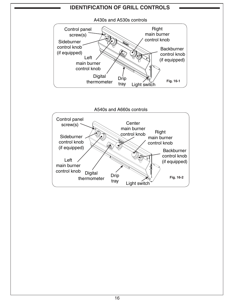 Fire Magic Aurora Combined Stand-alone User Manual | Page 16 / 36