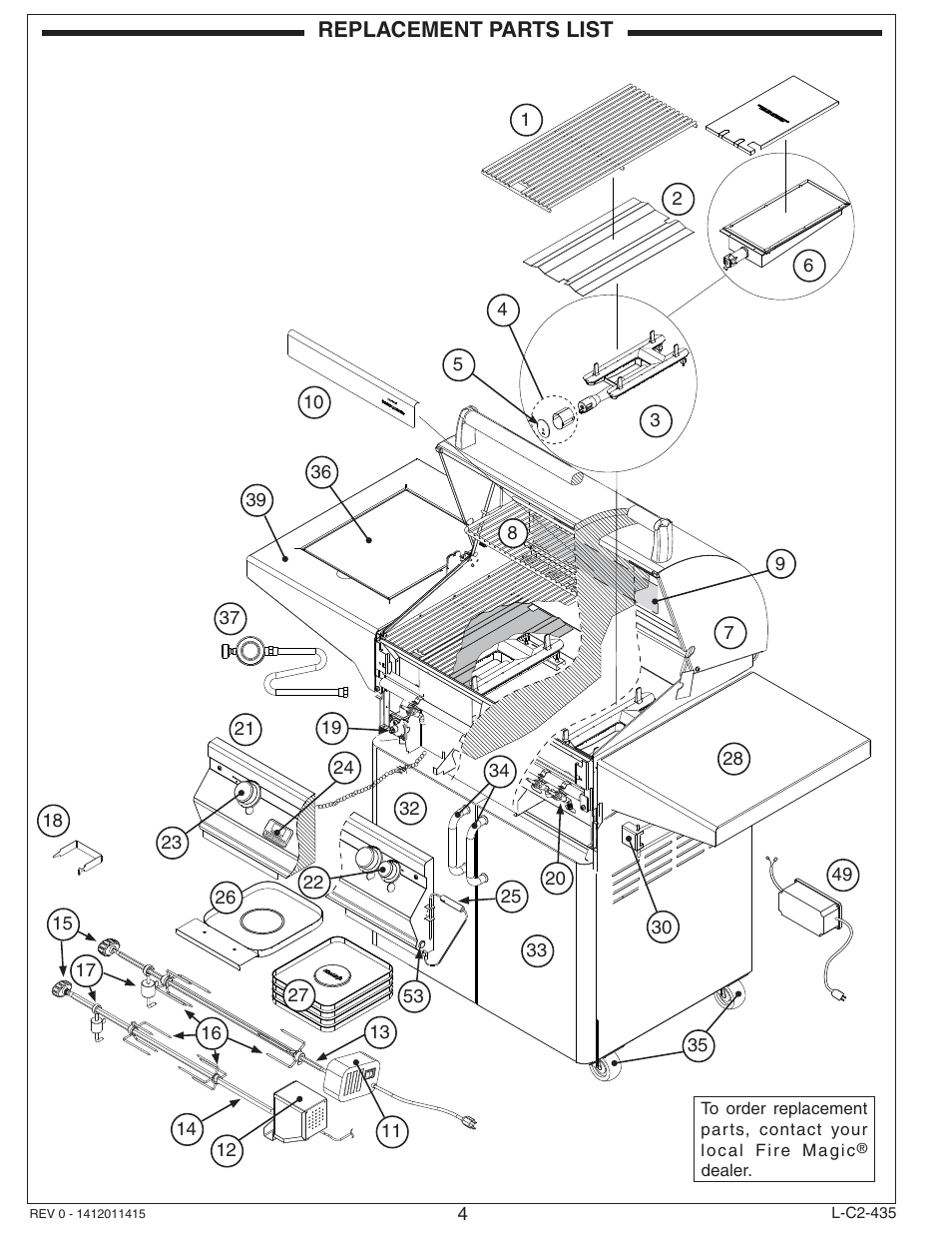 Fire Magic Aurora Combined Stand-alone User Manual | Page 4 / 36