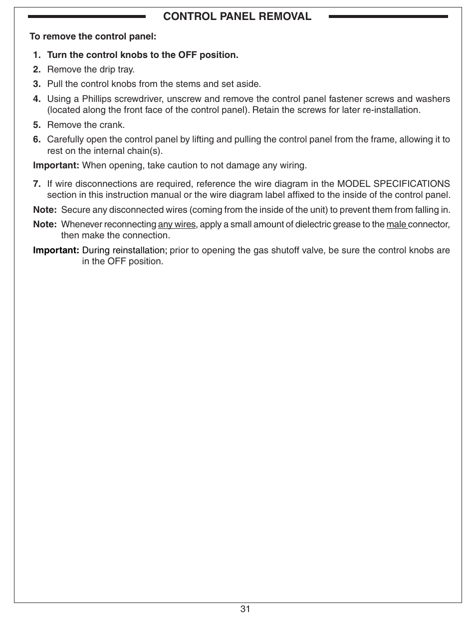 Fire Magic Aurora Stand Alone Combo Grill A830s User Manual | Page 31 / 34