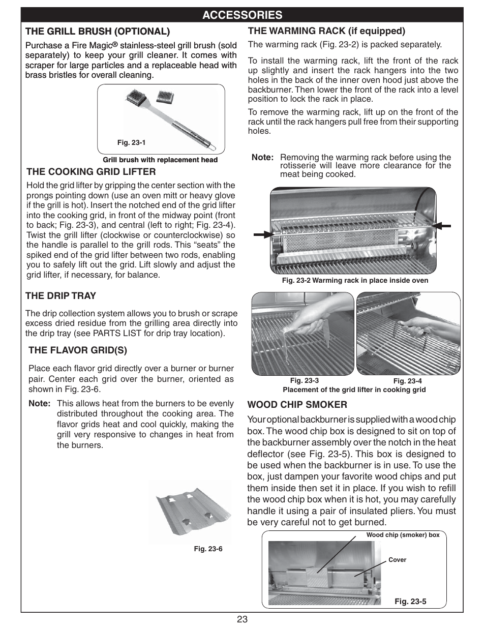 Accessories | Fire Magic Regal I 34 series Drop In User Manual | Page 23 / 26