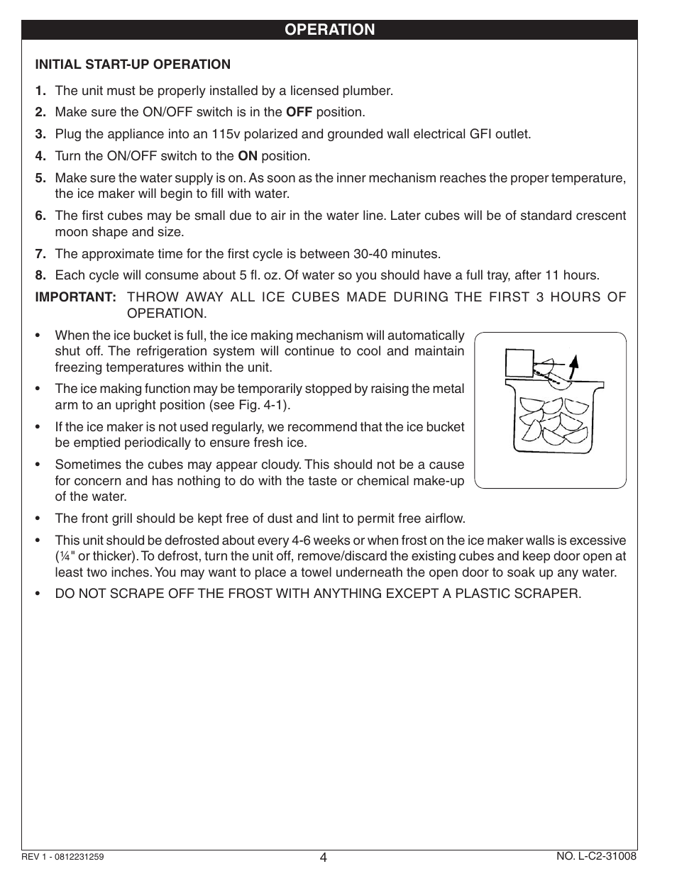 Fire Magic 3592 Ice Maker User Manual | Page 4 / 6