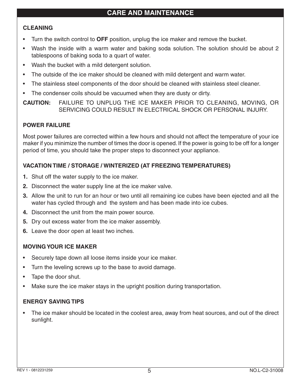 Fire Magic 3592 Ice Maker User Manual | Page 5 / 6