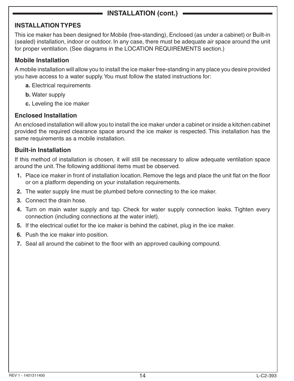Fire Magic 3593 New Ice Maker User Manual | Page 14 / 28