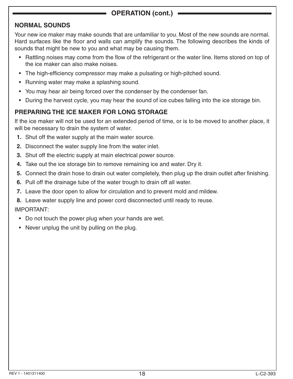 Fire Magic 3593 New Ice Maker User Manual | Page 18 / 28