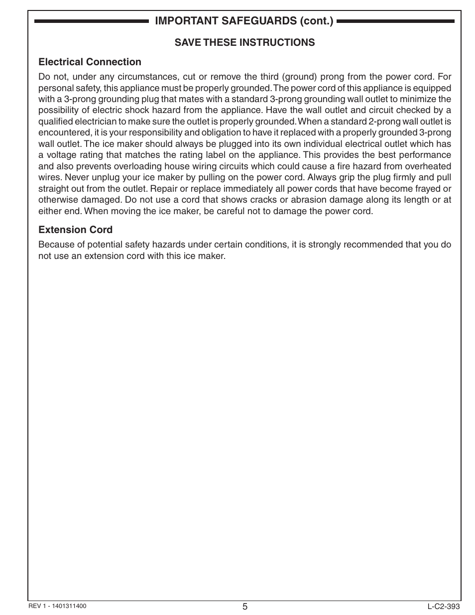 Fire Magic 3593 New Ice Maker User Manual | Page 5 / 28
