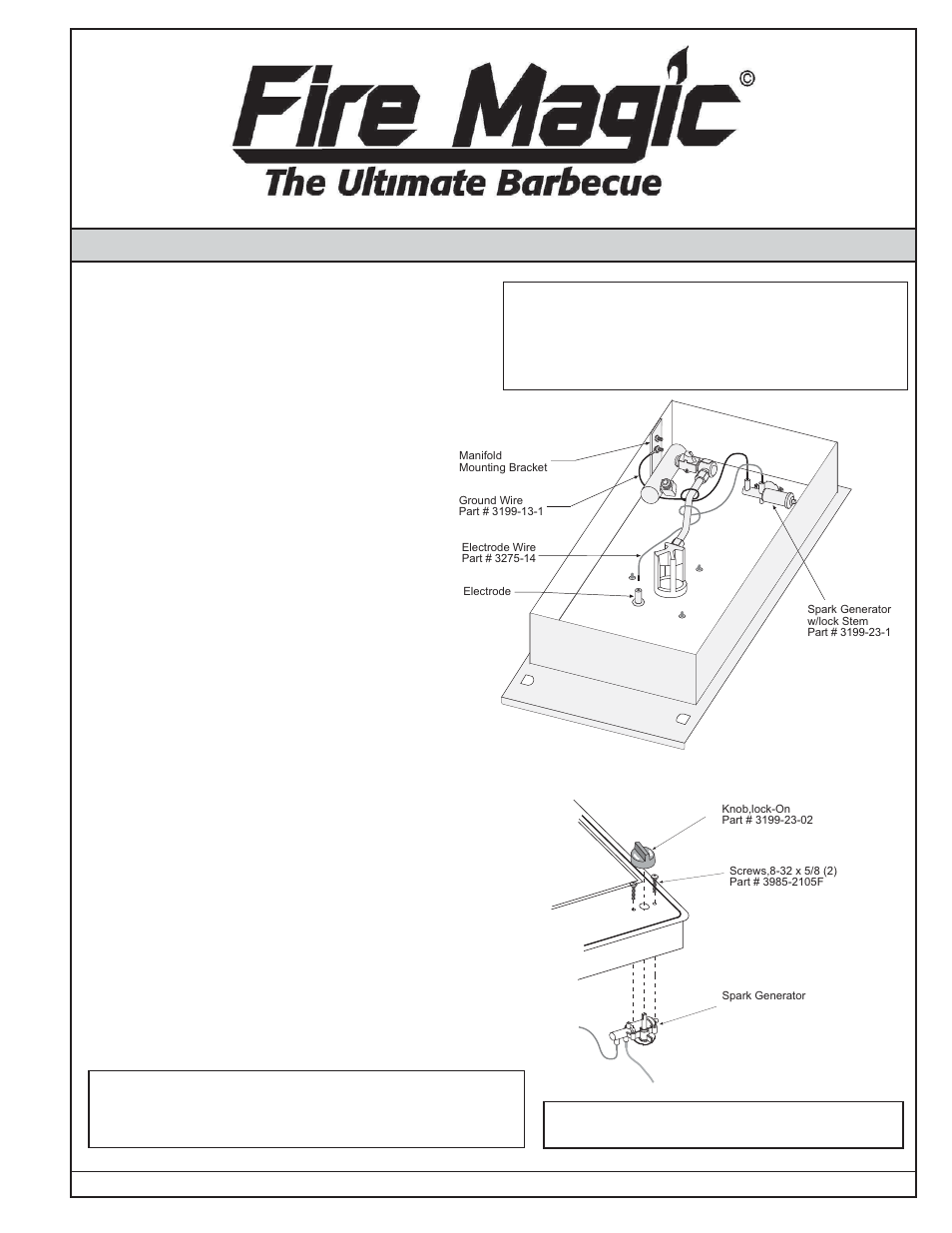 Fire Magic 3275-12 Spark Ignitor Sideburner User Manual | 1 page
