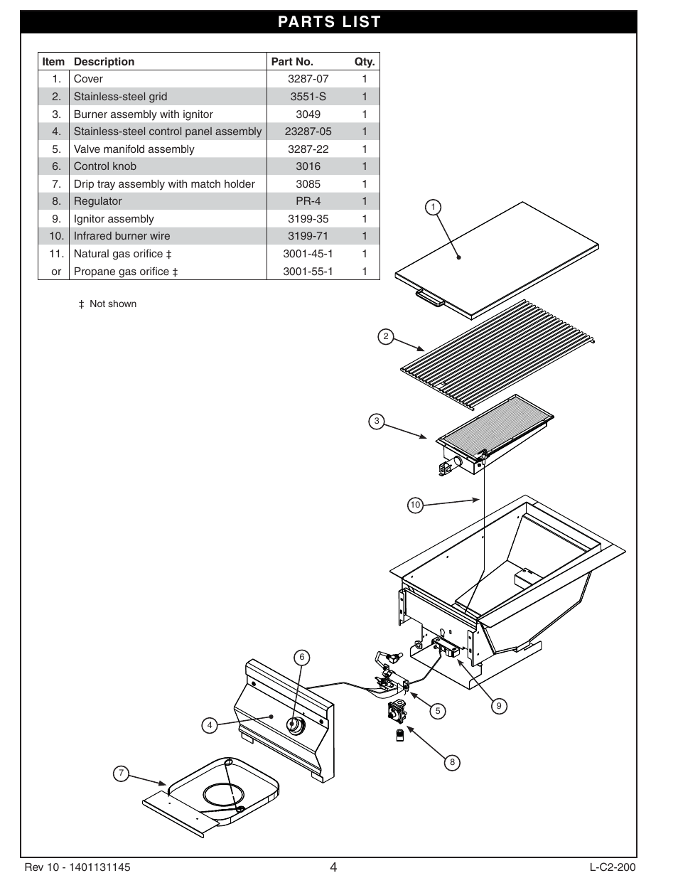 Fire Magic 3287-1(P) Searing Station Built in User Manual | Page 4 / 14