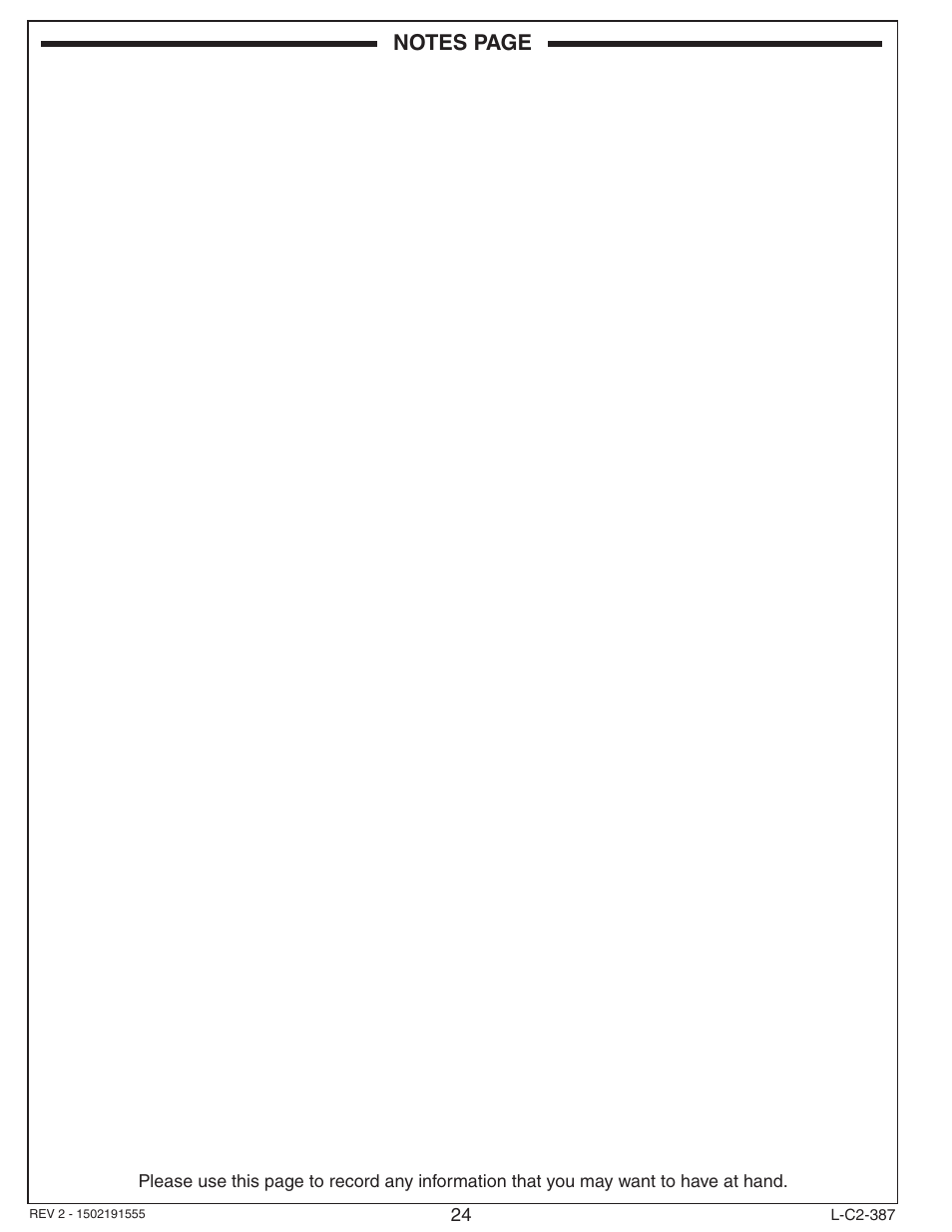 Fire Magic 36-VH Vent Hood User Manual | Page 24 / 26